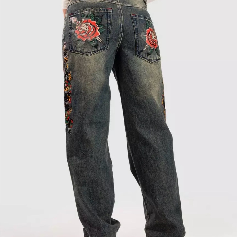 Idle envy cougar snake dark blue wash straight leg jeans size 0
100% cotton